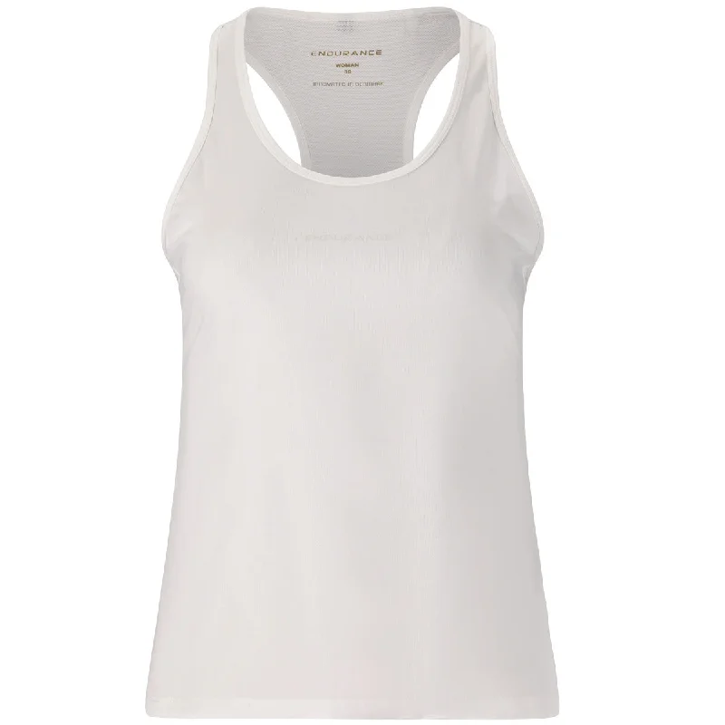 Endurance Nan Tank Top - Womens - White athletic tank top