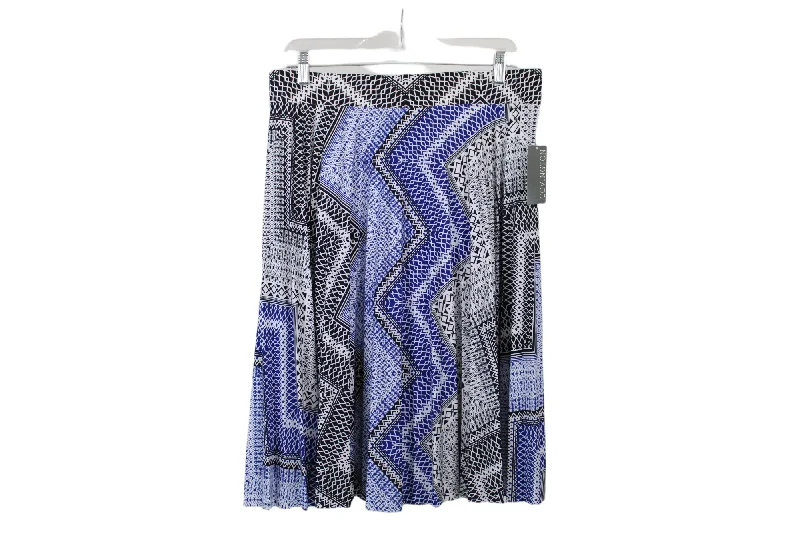 Covington Black & Blue Skirt | L lace skirt feminine