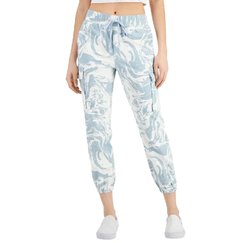 TINSELTOWN - Printed Utility Cargo Jogger Pants Slim-Fit Khaki Pants
