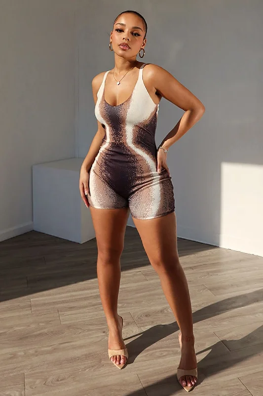 Be My Brownie Knit Tank Romper modal blend tank