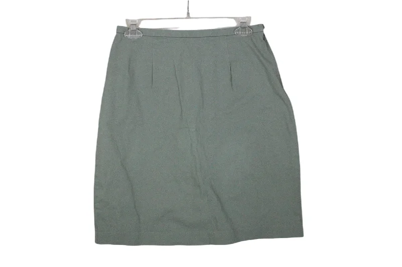 Geoffrey Beene Sport Green Skirt | 8 linen skirt natural
