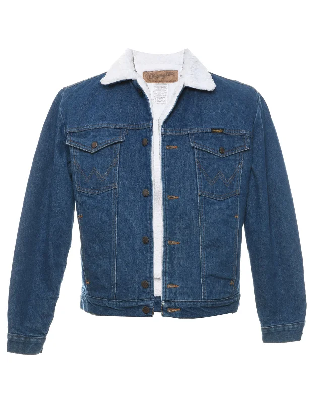 Wrangler Medium Wash Embroidered Horse Design Shearling Denim Jacket - S Rayon Jacket Velvet Jacket Corduroy Jacket Wrangler Medium Wash Embroidered Horse Design Shearling Denim Jacket - S Rayon Jacket Velvet Jacket Corduroy Jacket