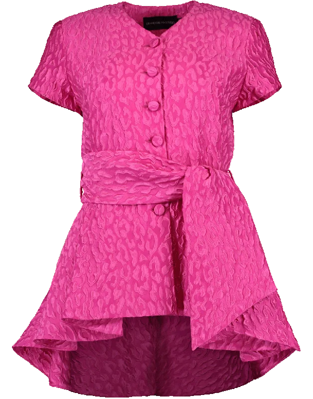 Leo Jacket With Sash Print Jacket Jacquard Jacket Embroidered Jacket
