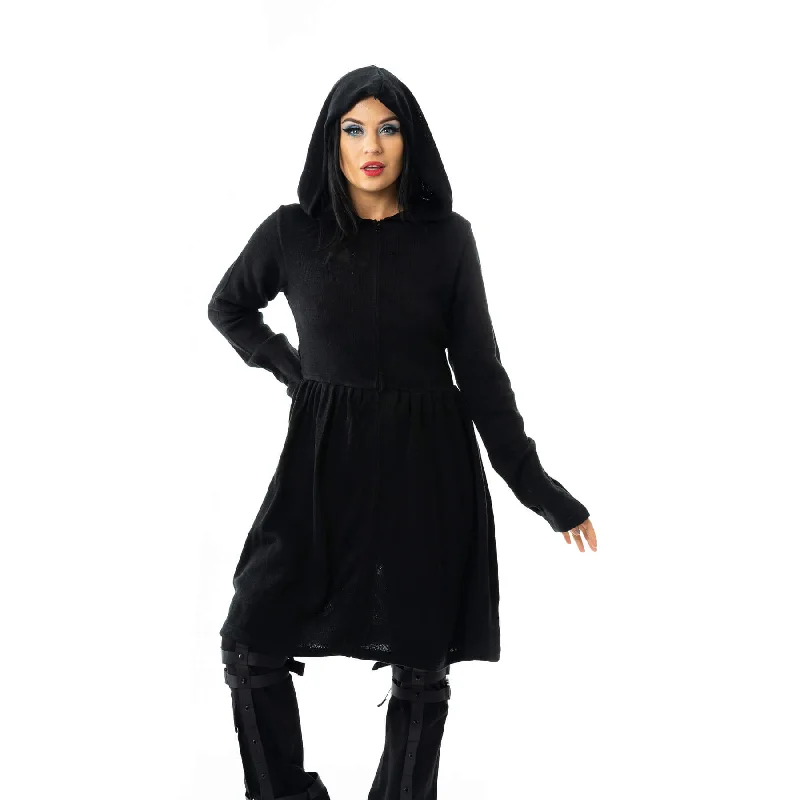 MARIPOSA CARDIGAN - BLACK Spandex Blend Rayon Blend Denim Blend