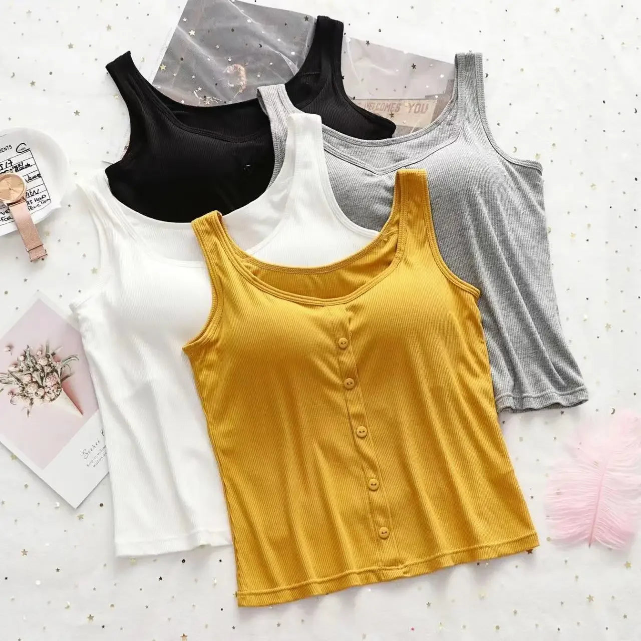 Plus Size Modal Camisole Top for Women M-3XL | Soft, Comfortable Tank with Chest Pad | Perfect Fit for All Seasons lace back tank