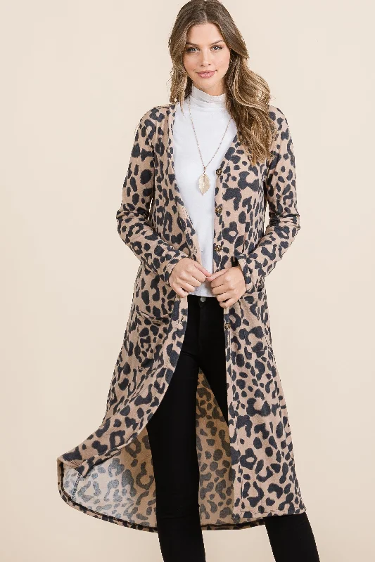 Celeste Full Size Leopard V-Neck Long Sleeve Cardigan Wool Cardigan Cotton Cardigan Cashmere Cardigan Celeste Full Size Leopard V-Neck Long Sleeve Cardigan Wool Cardigan Cotton Cardigan Cashmere Cardigan