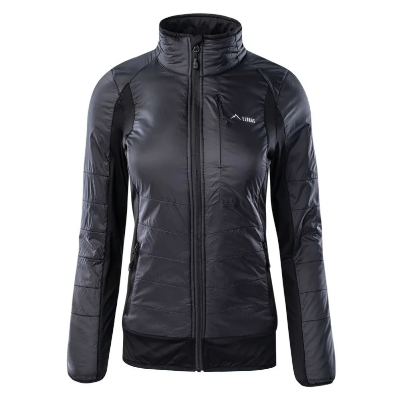 Jacket Elbrus Womens Nahan Jacket - Black Hooded Jacket Caped Jacket Shawl Collar Jacket