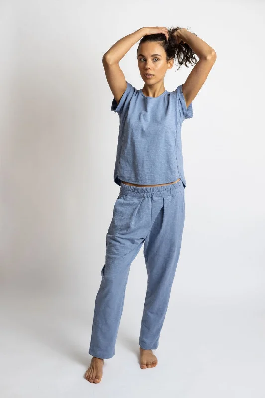 Sale Sunset Pant in Slub Cotton Fashionable Work Pants