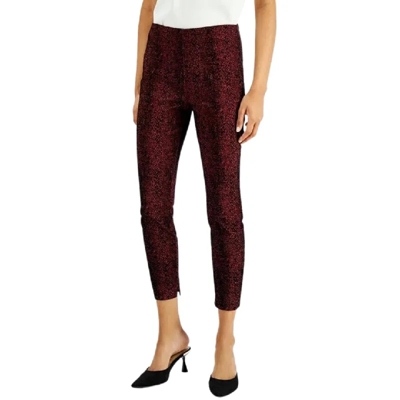 ALFANI -  Jacquard Pants Classic Cropped Pants