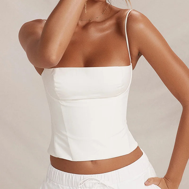 Summer Backless Zip Up Bustier Crop Tops Y2K Chic Tank Tops tie dye tank