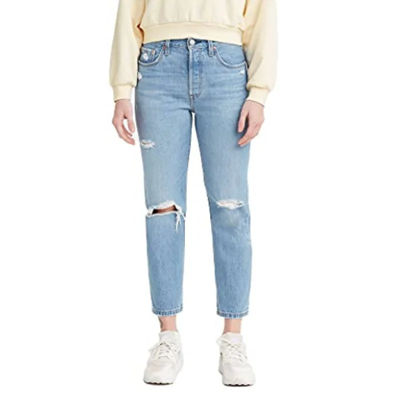 LEVI'S -  501 Crop Blue Pants 29-Regular Stretch Fit Pants