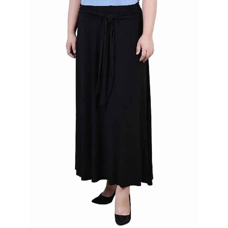 NY Collection Womens Plus Tie Waist Elastic Maxi Skirt corduroy skirt cozy