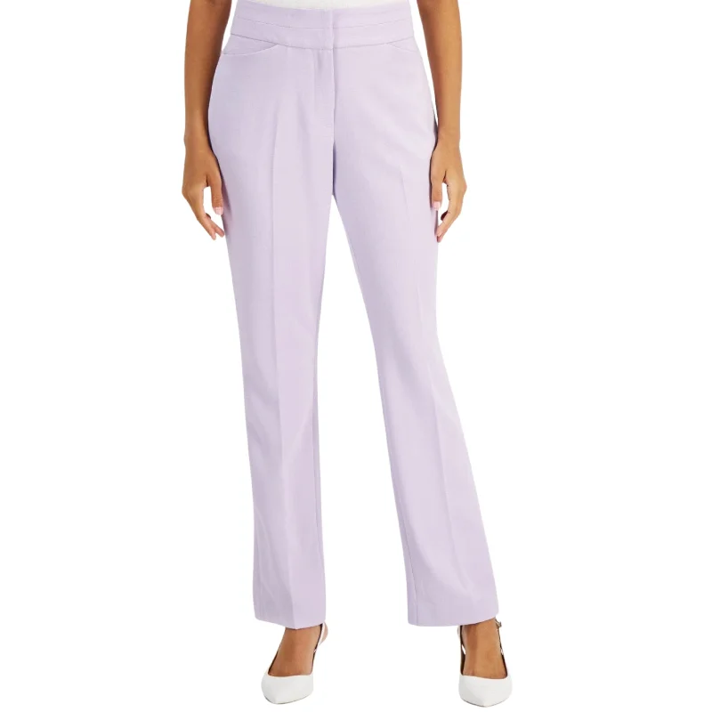 TAHARI - Mid-Rise Bootcut Pants Classic Straight Pants