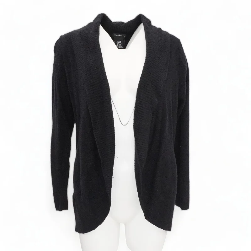 Black Solid Cardigan Sweater Long Cardigan Short Cardigan Medium Cardigan