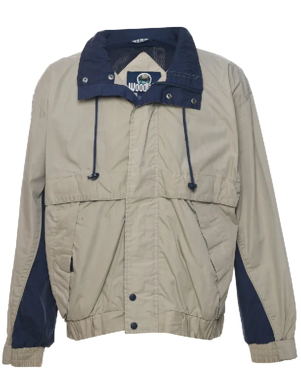 Zip Front Jacket - L Knit Jacket Woven Jacket Fleece Jacket