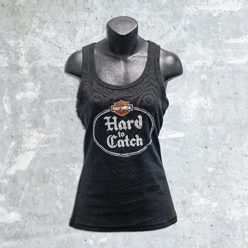 Wild Fire Harley Davidson- SALE!!!  Ladies Hard to Catch Scoop Neck Tank tie dye tank