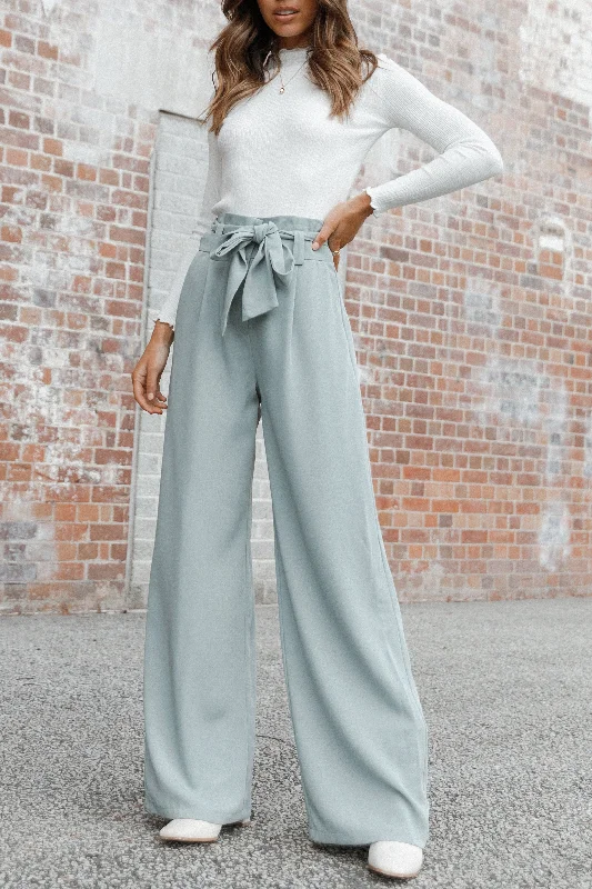 Kieran Pants - Sage Green Elegant Dress Pants