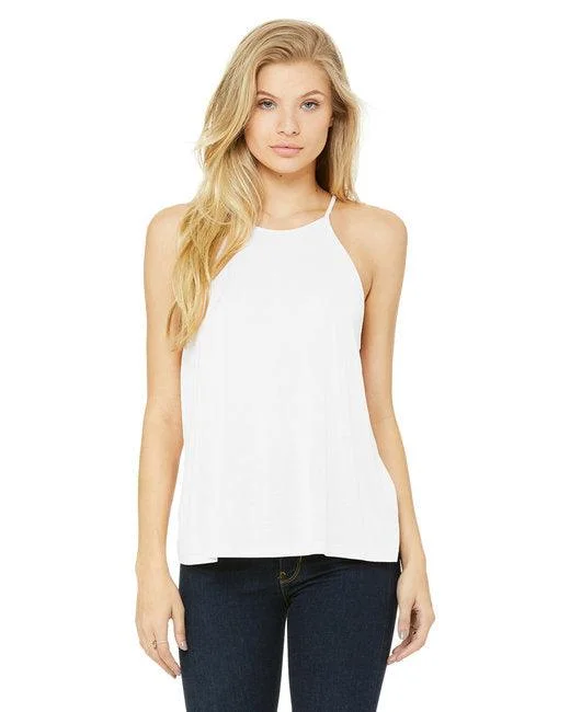 Bella + Canvas Ladies' Flowy High Neck Tank 8809 ribbed tank top