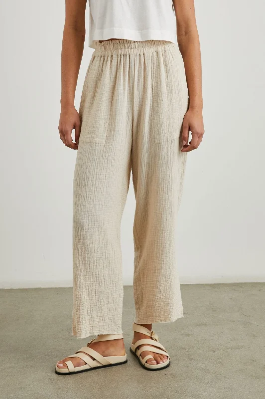 Rails Leon Crop Pant / Flax Relaxed Linen Pants