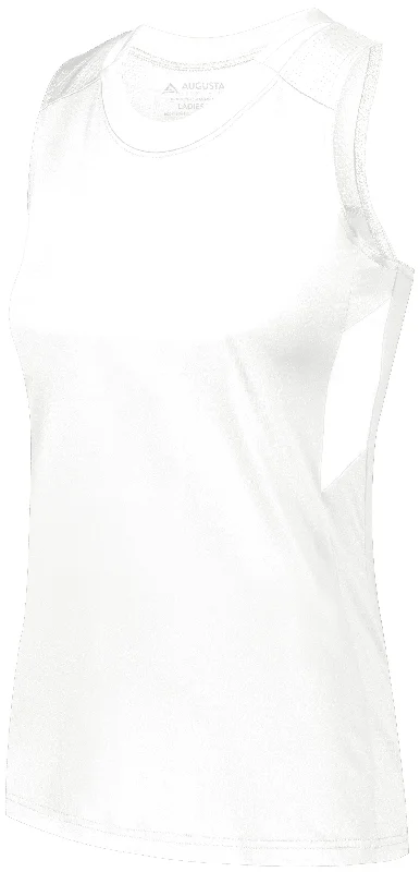 Ladies Crossover Tank 2436 turquoise tank top