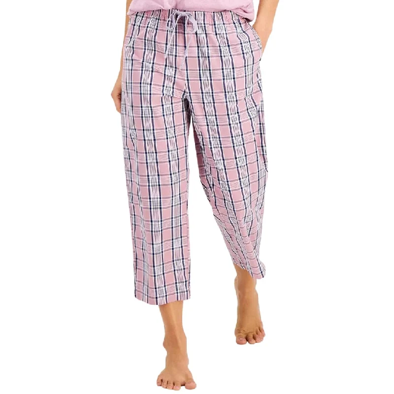 CHARTER CLUB - Everyday Woven Plaid Capri Pajama Pants Formal Dress Pants