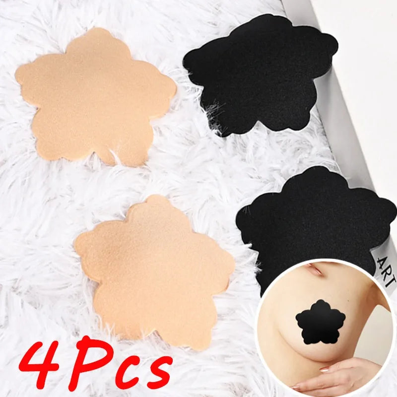 Lunivop Women Invisible Nipple Cover Reusable Adhesive Petals Breast Chest Bra Strapless Skin Black Nipple Sticker Pad for Party Dresses Tunics Satin smooth Lunivop Women Invisible Nipple Cover Reusable Adhesive Petals Breast Chest Bra Strapless Skin Black Nipple Sticker Pad for Party Dresses Tunics Satin smooth