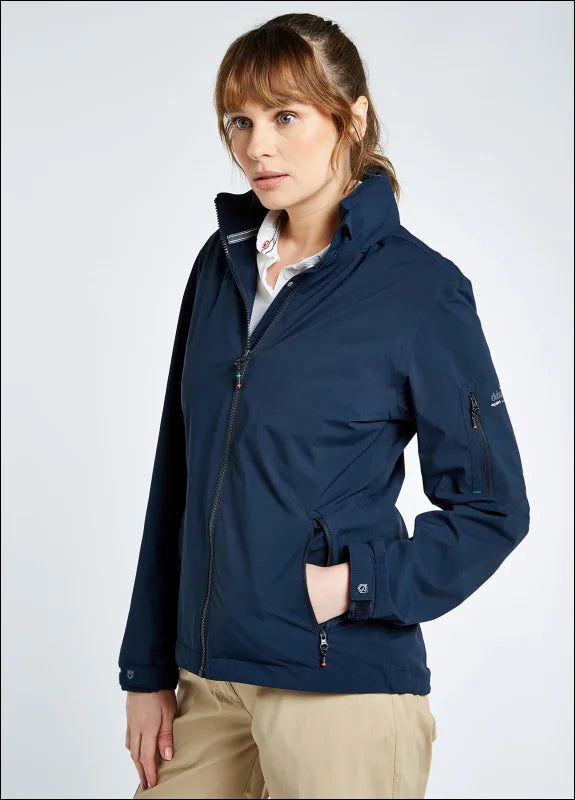 Dubarry Womens Livorno Fleece-lined Crew Jacket - Navy Satin Jacket Silk Jacket Chiffon Jacket Dubarry Womens Livorno Fleece-lined Crew Jacket - Navy Satin Jacket Silk Jacket Chiffon Jacket