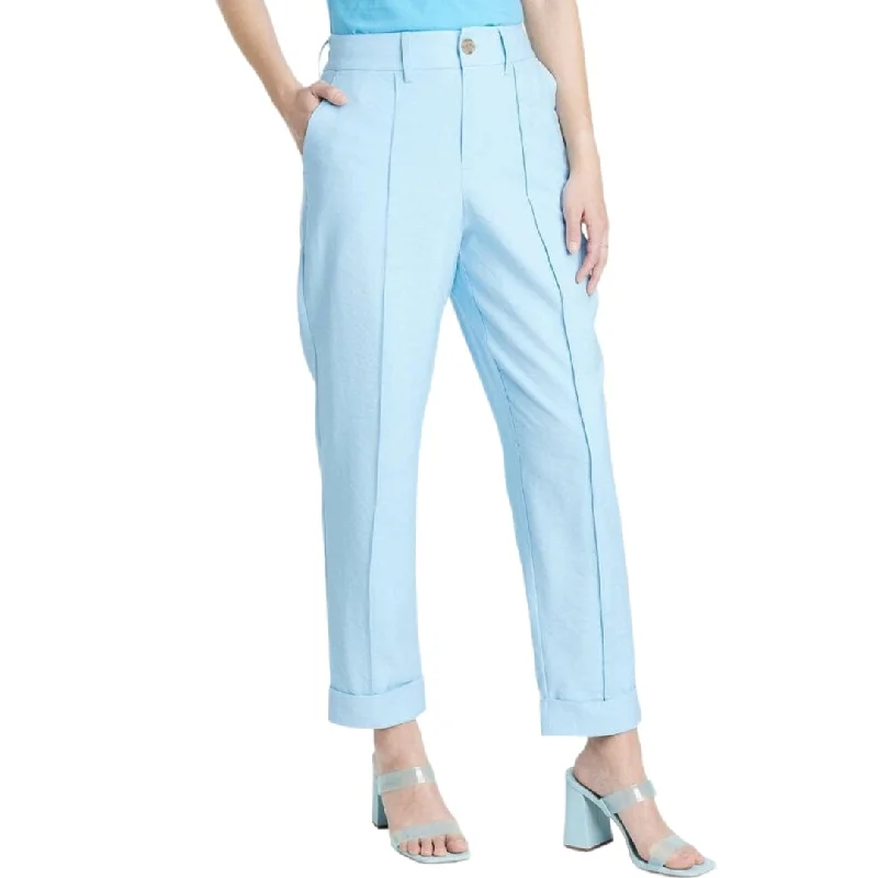 A NEW DAY - High-Rise Slim Fit Ankle Pants Casual Track Pants