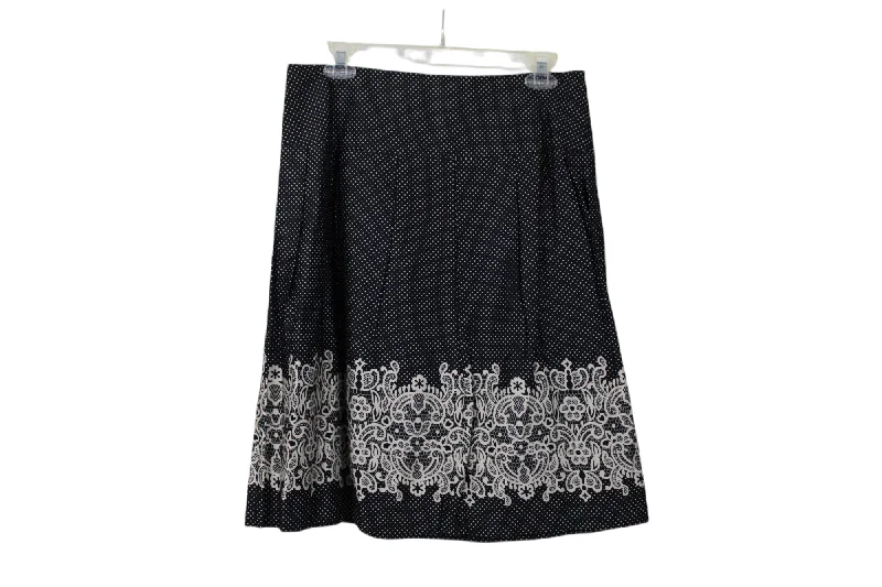 Ann Taylor LOFT Dotted Skirt | 6 velvet skirt plush