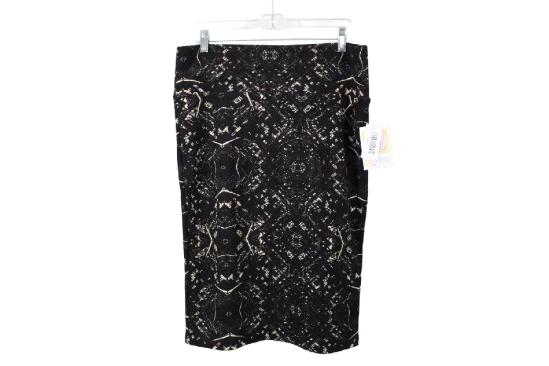 NEW LuLaRoe Black Skirt | L linen skirt relaxed