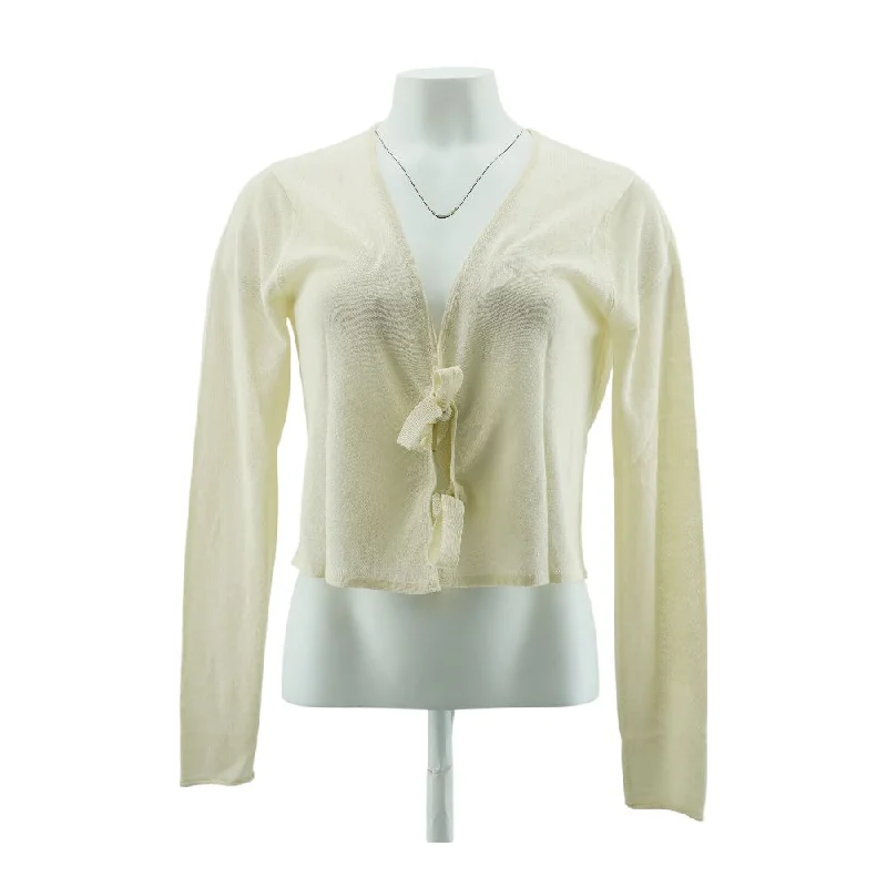 Ivory Solid Cardigan Sweater Long Cardigan Short Cardigan Medium Cardigan