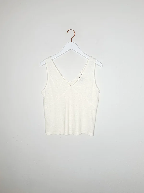 Jungmaven - Fiesta Tank - Washed White long tank top