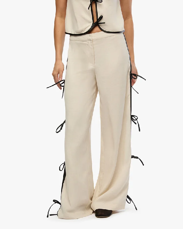 Tie Slit Pant Formal Slim Pants