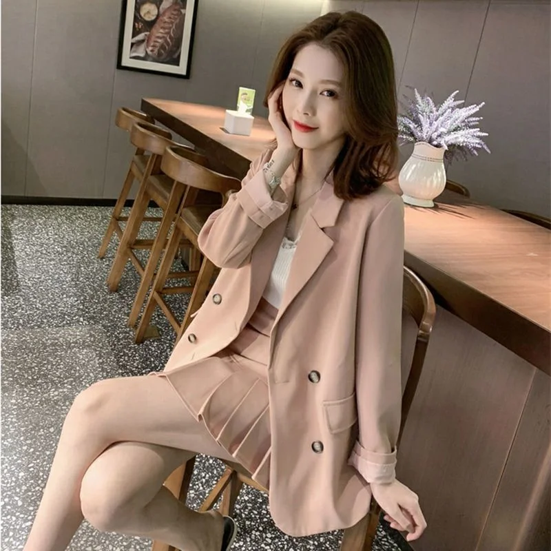 Small Suit Jacket Short Skirt Temperament Suit Fleece Jacket Down Jacket Parka
