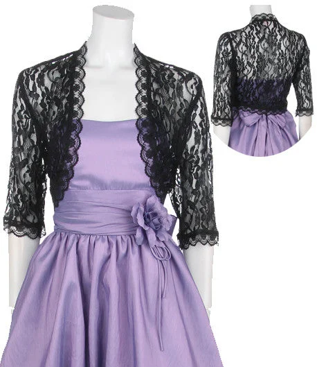 Mid-Length Lace Bolero Jacket Jersey Jacket Tulle Jacket Batik Jacket