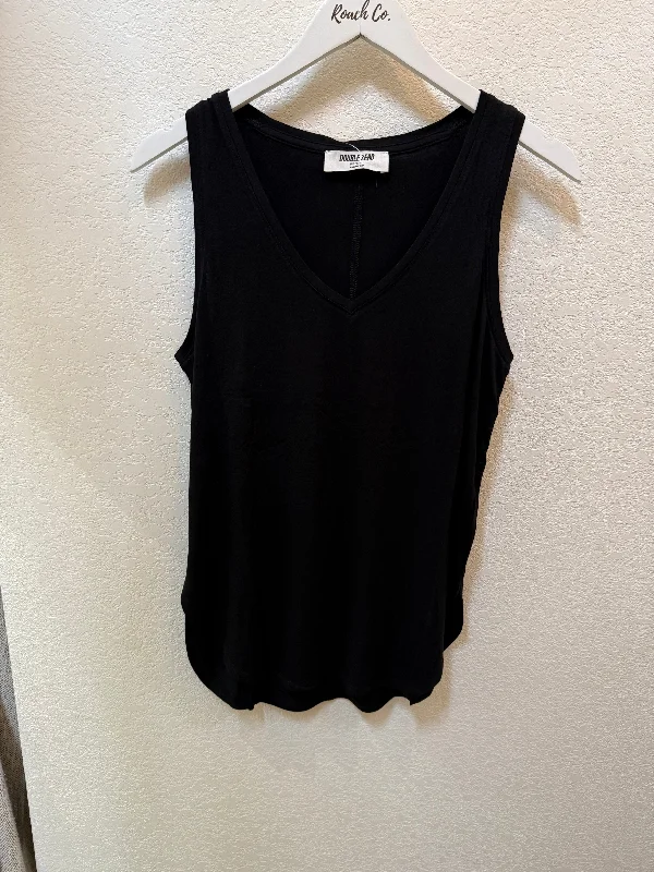 Black sleeveless tank summer tank top