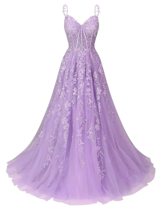 Tulle Lace Applique Prom Dresses Long for Women 2024 Spaghetti Straps A-Line Evening Cocktail Party Dresses Y6762 Tunics Bridal satin Tulle Lace Applique Prom Dresses Long for Women 2024 Spaghetti Straps A-Line Evening Cocktail Party Dresses Y6762 Tunics Bridal satin
