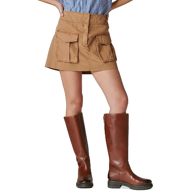 Lucky Brand Womens Cargo Mini Cargo Skirt chiffon skirt airy
