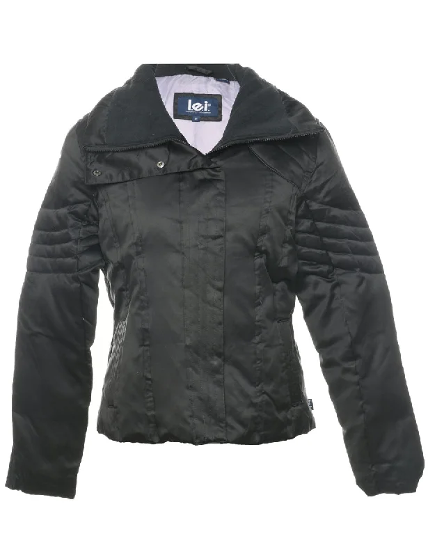 Zip Front Puffer Jacket - M Jersey Jacket Tulle Jacket Batik Jacket