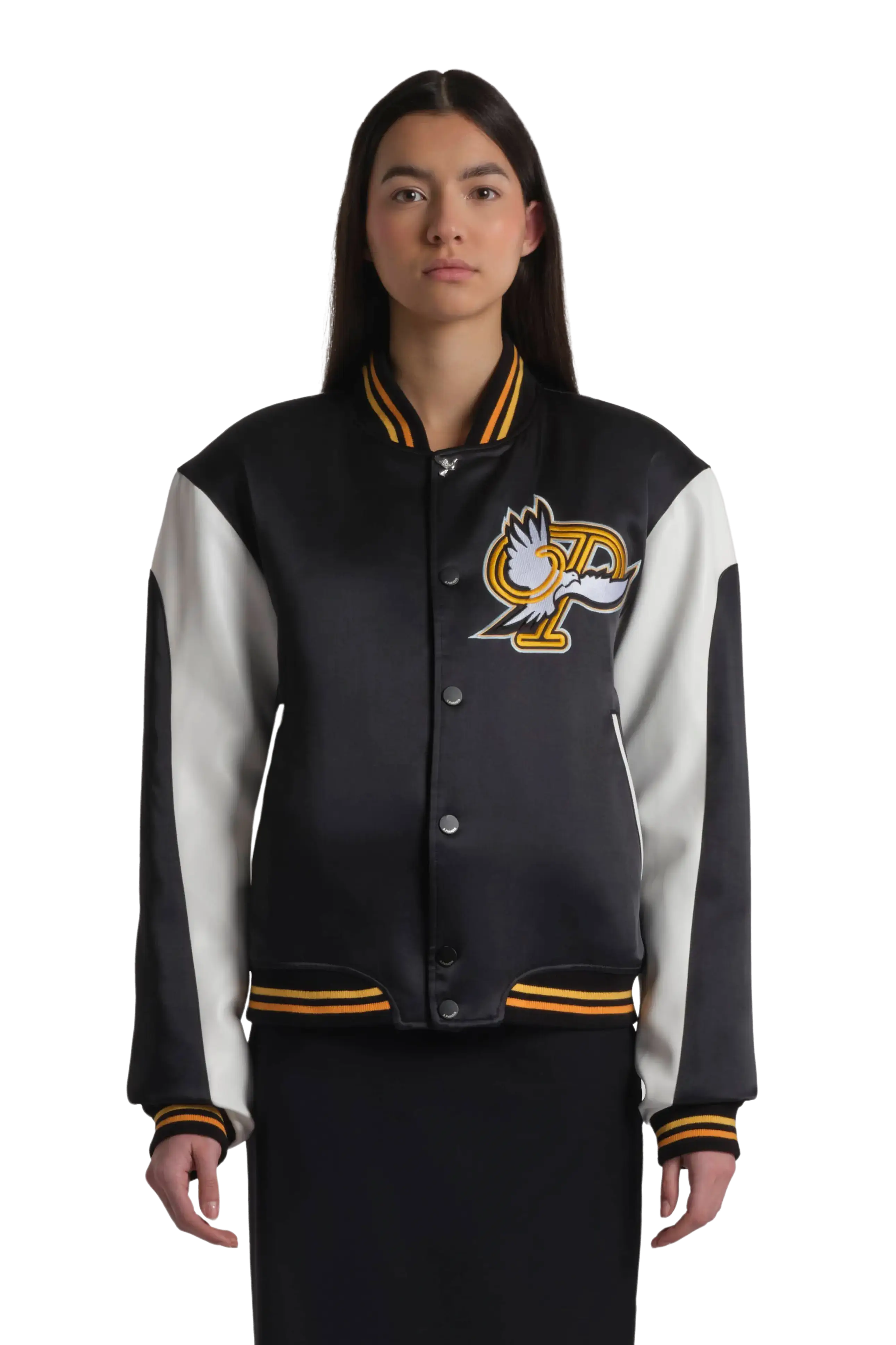 Flying Dove Varsity Jacket Oversized Jacket Tailored Jacket Straight Jacket