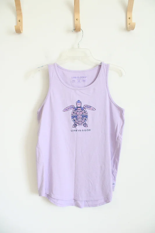 Life Is Good Purple Turtle Tank Top | M bold tank top