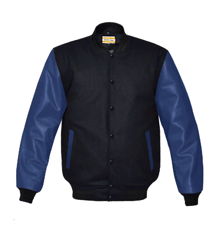 Original American Varsity Navy Leather Sleeve Letterman College Baseball Women Wool Jackets #NVSL-BSTR-BB Lace Jacket Ribbed Jacket Sequined Jacket Original American Varsity Navy Leather Sleeve Letterman College Baseball Women Wool Jackets #NVSL-BSTR-BB Lace Jacket Ribbed Jacket Sequined Jacket