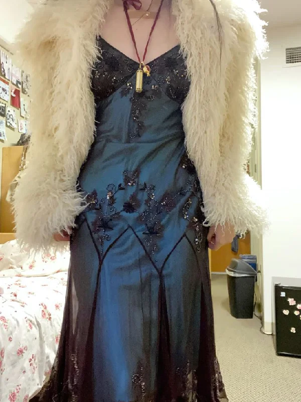 Vintage Prom Dress Evening Party Dress Long Glam Gown      cg25295 Tunics Occasion special