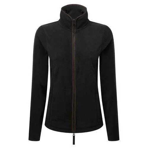 Premier Womens/Ladies Artisan Contrast Trim Fleece Jacket Knit Jacket Woven Jacket Fleece Jacket