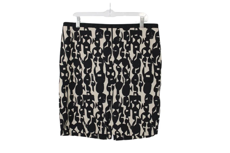 Patterned Stretch Skirt | XL chiffon skirt lightweight