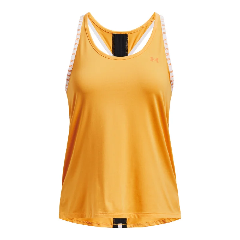 Under Armour Knockout Tank Top - Womens - Rise/Black/Sunset Boulevard teal tank top