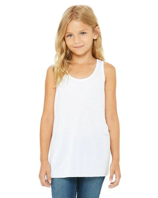 Bella + Canvas Youth Flowy Racerback Tank B8800Y (Pack of 6) floral tank top