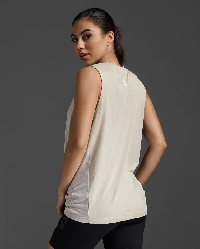 Motion Sport Mesh Tank ivory tank top