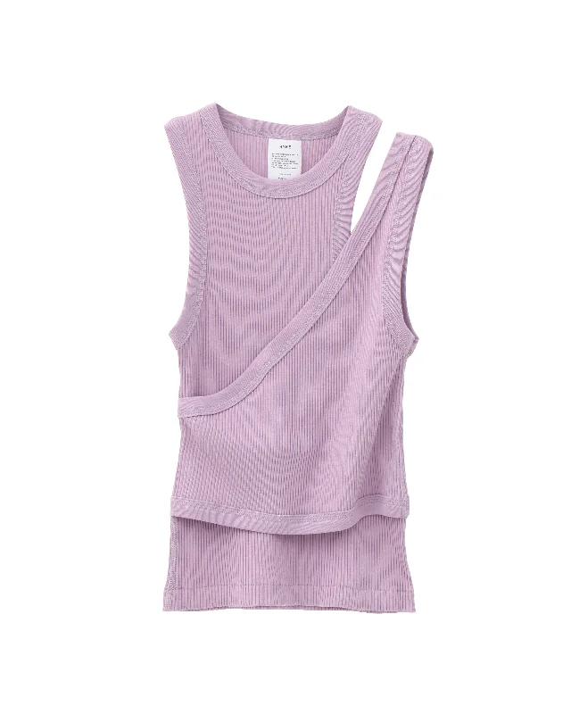 DOUBLE SHOULDER TANK TOP 12375 spandex blend tank