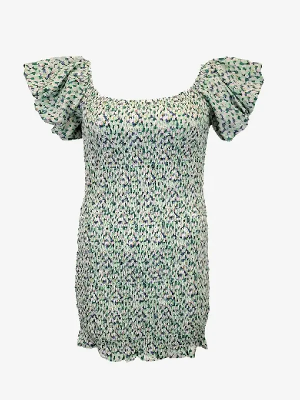 Petal + Pup Mint Shirred Bodycon Garden Party Dress Size 14 Tunics Canvas sturdy